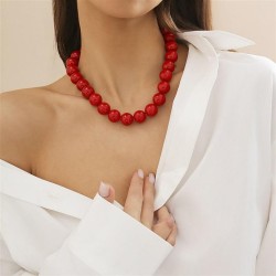 occidental style exaggerating color Acrylic beads necklace woman  fashionins b..