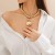 occidental style punk wind removable Metal half Round pendant necklace exaggerating beads chain