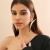 occidental style exaggerating geometry triangle tube ear stud woman personality trend Metal Earring