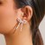 occidental style  bow tassel ear stud  brief imitate PearlowEarring Earring