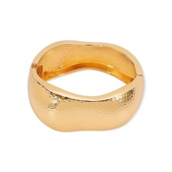 occidental style pattern geometry bangle  Irregular opening width woman