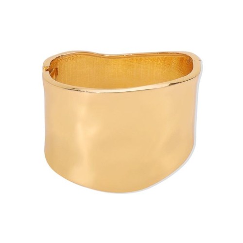  occidental style surface geometry wave pattern bangle  retro width personality exaggerating opening