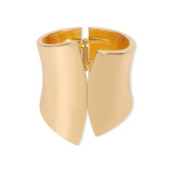 exaggerating Metal wind surface punk width bangle  new asymmetry opening