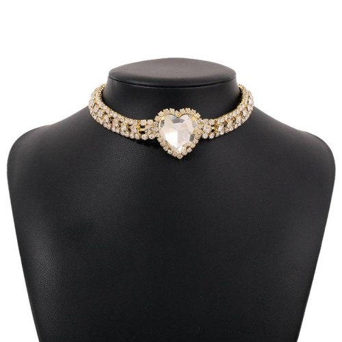  claw chain fully-jewelled elegant chain  romantic sweet love necklace