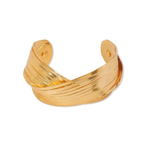 occidental style exaggerating fashion surface bangle  personality hollow geometry opening