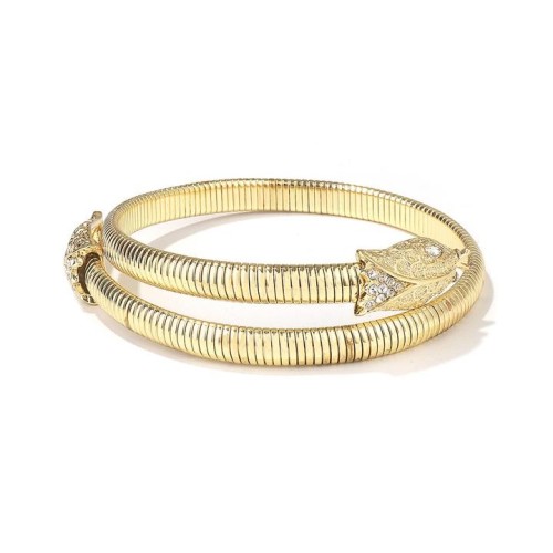 occidental style exaggerating punk wind snake chain  Metal diamond samll necklace bangle