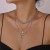 occidental style multilayer necklace woman  enamel love elements chain temperament geometry clavicle chain