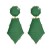 Acetate sheet earrings occidental style exaggerating Earring woman Round plates earring Bohemia