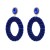 Autumn and Winter velvet earrings occidental style Earring woman velvet twining Round earring temperament