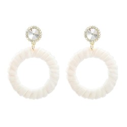 Autumn and Winter velvet earrings occidental style Earring woman velvet twinin..