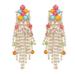 Alloy tassel earrings occidental style exaggerating Earring woman Bohemian st..
