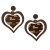Earrings retro heart-shaped earrings exaggerating earringjewelry occidental style