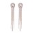 occidental style exaggerating long style claw chain silver earrings super drop glass diamond ear stud fashion t