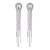 occidental style exaggerating long style claw chain silver earrings super drop glass diamond ear stud fashion t