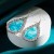  occidental style temperament Alloy diamond high resin pendant banquet earrings trend Street Snap Earring