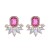 occidental style fashion retro palace wind Alloy diamond earrings woman all-Purpose high