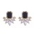 occidental style fashion retro palace wind Alloy diamond earrings woman all-Purpose high