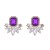 occidental style fashion retro palace wind Alloy diamond earrings woman all-Purpose high