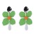 exaggerating long style multilayer flowers earrings Alloy drop Pearlearrings