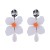 exaggerating long style multilayer flowers earrings Alloy drop Pearlearrings