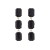 occidental style fashion temperament long style multilayer square glass diamond earrings woman samll brief banquet