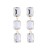 occidental style fashion temperament long style multilayer square glass diamond earrings woman samll brief banquet