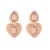 trend retro Metal Irregular earrings multilayer love medium wind gold fashion exaggerating Earring