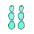 fashion trend Alloy transparent resin earrings woman long style multilayer Irregular geometry