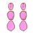 fashion trend Alloy transparent resin earrings woman long style multilayer Irregular geometry