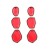 fashion trend Alloy transparent resin earrings woman long style multilayer Irregular geometry