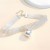 occidental style wind fine clavicle chain  Korean style temperament super sequin love pendant chain wom