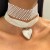 occidental style wind fine clavicle chain  Korean style temperament super sequin love pendant chain wom