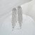occidental style long style tassel Rhinestone exaggerating earrings  temperament earring personality w