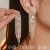 occidental style long style tassel Rhinestone exaggerating earrings  temperament earring personality w