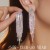 occidental style long style tassel Rhinestone exaggerating earrings  temperament earring personality w