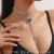   occidental style love brief Double layer Rhinestone tassel chain cha