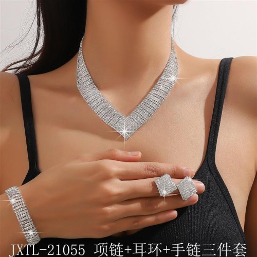 occidental style fashion exaggerating claw chain fully-jewelled Rhinest