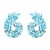 occidental style flowers earrings color fully-jewelled leaves ear stud temperament pendant Earring