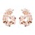 occidental style flowers earrings color fully-jewelled leaves ear stud temperament pendant Earring