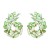 occidental style flowers earrings color fully-jewelled leaves ear stud temperament pendant Earring