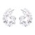 occidental style flowers earrings color fully-jewelled leaves ear stud temperament pendant Earring