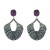 occidental style Rhinestone earrings exaggerating geometry fully-jewelled Earring woman banquet