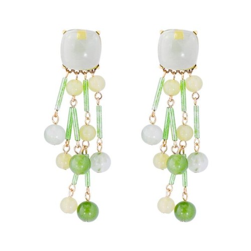 occidental style exaggerating luxurious tassel ear stud Bohemian style earring noble wind noble earrings