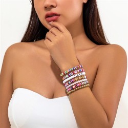 occidental style color Word set  Bohemia beadsracelet