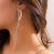occidental style  temperament diamond claw chain tassel ear stud  fashion Metal snake chain twiningearrings