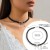occidental styleow bow necklace sweetins wind imitate Pearl Metal Collar woman