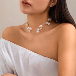occidental style temperament imitate Pearl necklace woman retro samll beadsnec..