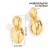 occidental style  fashion geometry Metalearrings  wind brief Oval drop ear stud