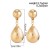 occidental style  fashion geometry Metalearrings  wind brief Oval drop ear stud