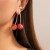 occidental style brief enamel cherry ear studcherry earrings  fashion Alloy fruits Earring woman